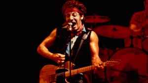 UNITED STATES - JANUARY 01:  USA  Photo of Bruce SPRINGSTEEN, performing live onstage on Born In The USA tour  (Photo by Richard E. Aaron/Redferns)